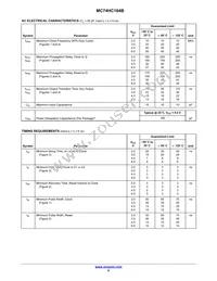 MC74HC164BDR2G Datasheet Page 5