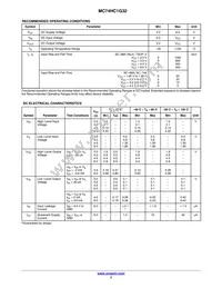 MC74HC1G32DFT1 Datasheet Page 3