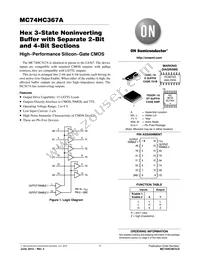 MC74HC367ADG Datasheet Cover
