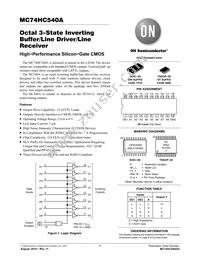 MC74HC540AFG Datasheet Cover