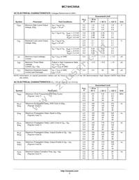 MC74HC595ADT Datasheet Page 3