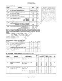 MC74HC595AFELG Datasheet Page 3