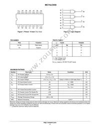 MC74LCX00MELG Datasheet Page 2