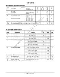 MC74LCX00MELG Datasheet Page 3