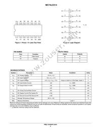 MC74LCX14MG Datasheet Page 2