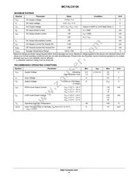 MC74LCX158M Datasheet Page 4
