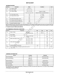 MC74LCX257MEL Datasheet Page 3