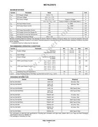 MC74LCX573MG Datasheet Page 3