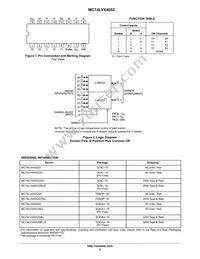 MC74LVX4052MELG Datasheet Page 2