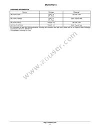MC74VHC14DR2 Datasheet Page 5