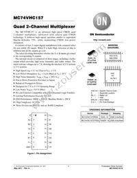 MC74VHC157DR2G Datasheet Cover