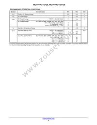 MC74VHC1G125DT1G Datasheet Page 4