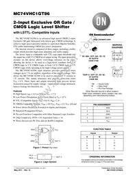 MC74VHC1GT86DFT2 Datasheet Cover