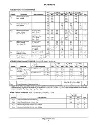 MC74VHC50MG Datasheet Page 3