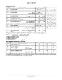 MC74VHCT00ADTR2 Datasheet Page 3