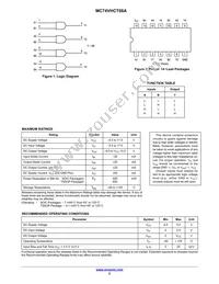 MC74VHCT08AMG Datasheet Page 2