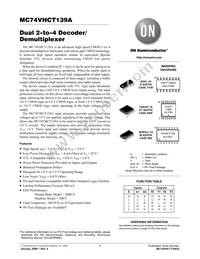 MC74VHCT139AMG Datasheet Cover