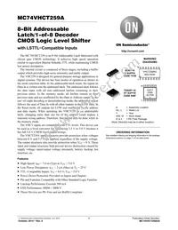 MC74VHCT259ADTG Datasheet Cover