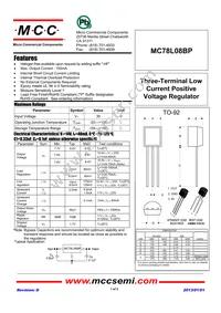 MC78L08BP-AP Datasheet Cover