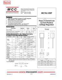MC78L12BP-AP Datasheet Cover
