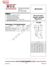 MC7912CT-BP Datasheet Cover