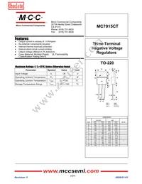 MC7915CT-BP Datasheet Cover