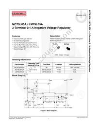 MC79L05ACP Datasheet Page 2