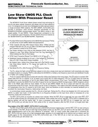 MC88916DW80 Datasheet Cover