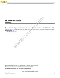 MC908AS32ACFNER Datasheet Page 3