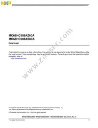 MC908AZ60AVFUER Datasheet Page 3