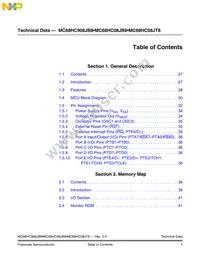 MC908JB8JDWER Datasheet Page 7