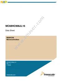 MC908JL16CDWER Datasheet Cover