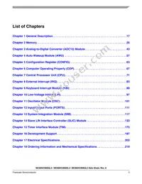 MC908QL3VDTE Datasheet Page 5