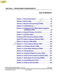 MC908SR12MFAE Datasheet Page 5