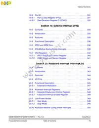 MC908SR12MFAE Datasheet Page 19