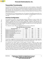 MC92604ZT Datasheet Page 5