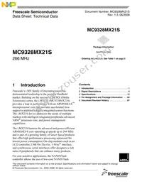 MC9328MX21SVMR2 Datasheet Cover