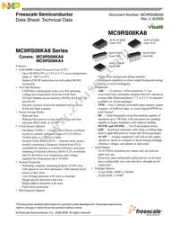 MC9RS08KA8CPJ Datasheet Cover