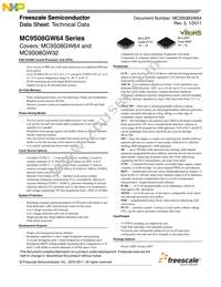 MC9S08GW64CLK Datasheet Cover