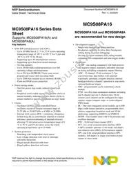 MC9S08PA16VTJ Datasheet Cover