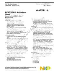 MC9S08PL16CTJ Datasheet Cover