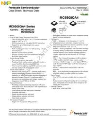 MC9S08QA4CPAE Datasheet Cover