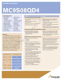MC9S08QD4CSCR Datasheet Cover