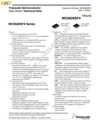 MC9S08SF4MTG Datasheet Cover
