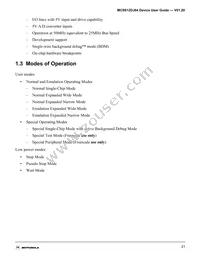 MC9S12A32CFUER Datasheet Page 21