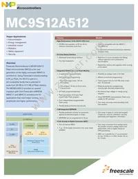 MC9S12A512CPVER Datasheet Cover