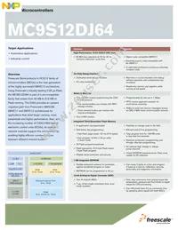 MC9S12DJ64VFUER Datasheet Cover