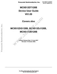 MC9S12DT128CPV Datasheet Cover