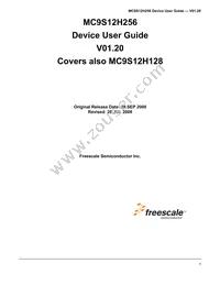 MC9S12H128VFVE Datasheet Cover