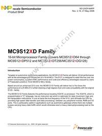 MC9S12XDT512CAAR Cover